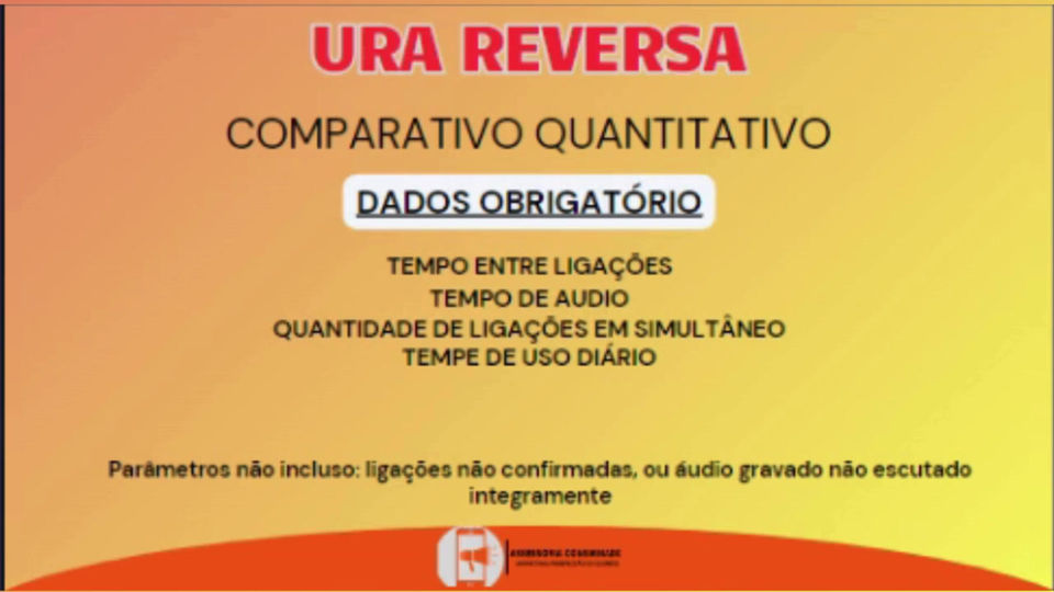 URA REVERSA - ANALISE DE CONCORRÊNCIA